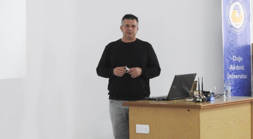 Cyprus Robotics Owner Tezel Çelebi gave a conference at EMU